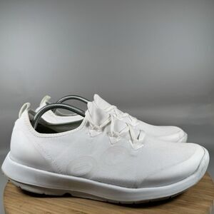 Oofos OOMG EEZEE Men's Size13 White Low Shoe Recovery Shoes Slip On